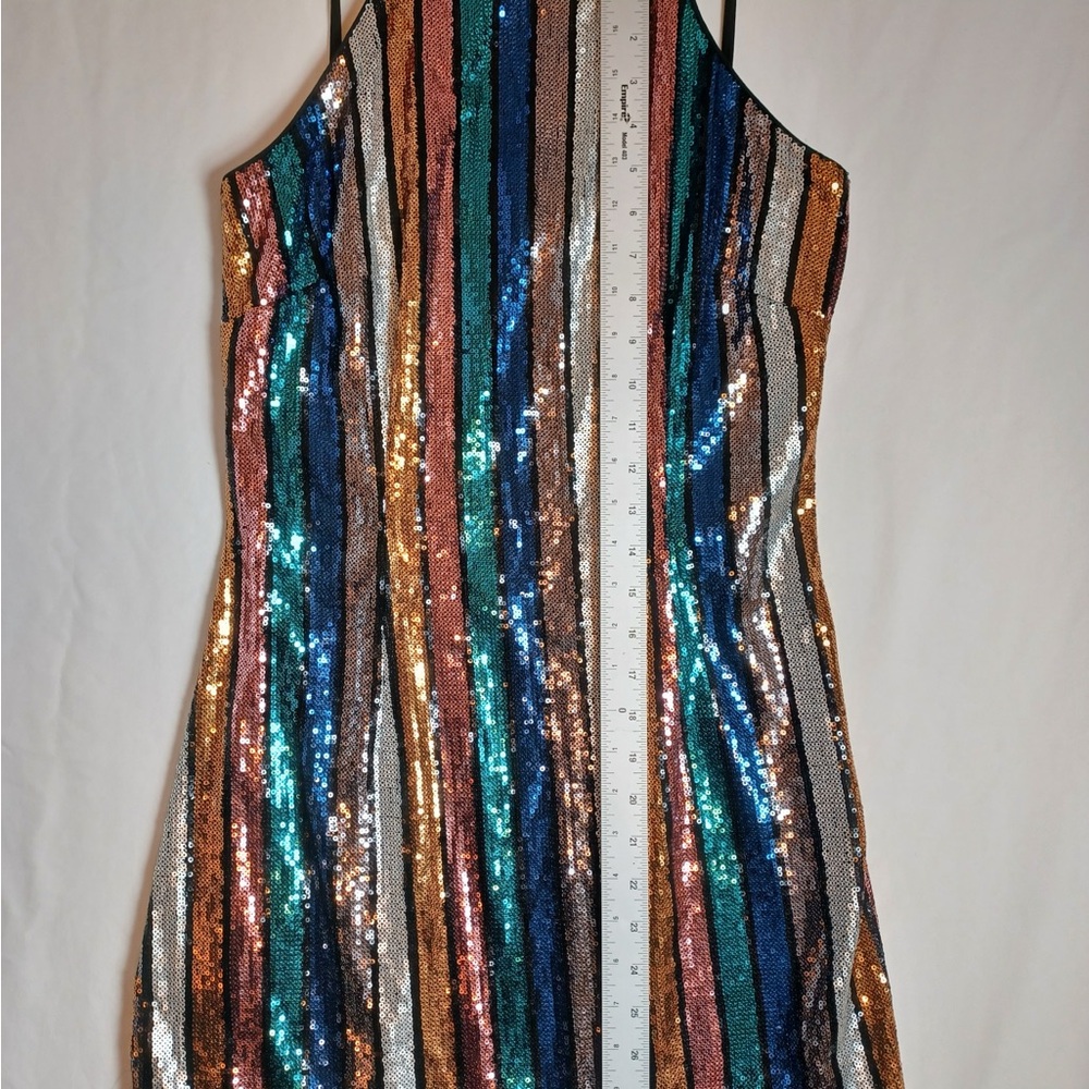 Altered State Multicolor Sequin Striped Cocktail … - image 4